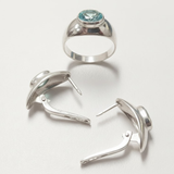 Beautiful Aquamarine Ring in 925 Sterling Silver, features a captivating oval stone, ideal for special occasions and thoughtful gifts.