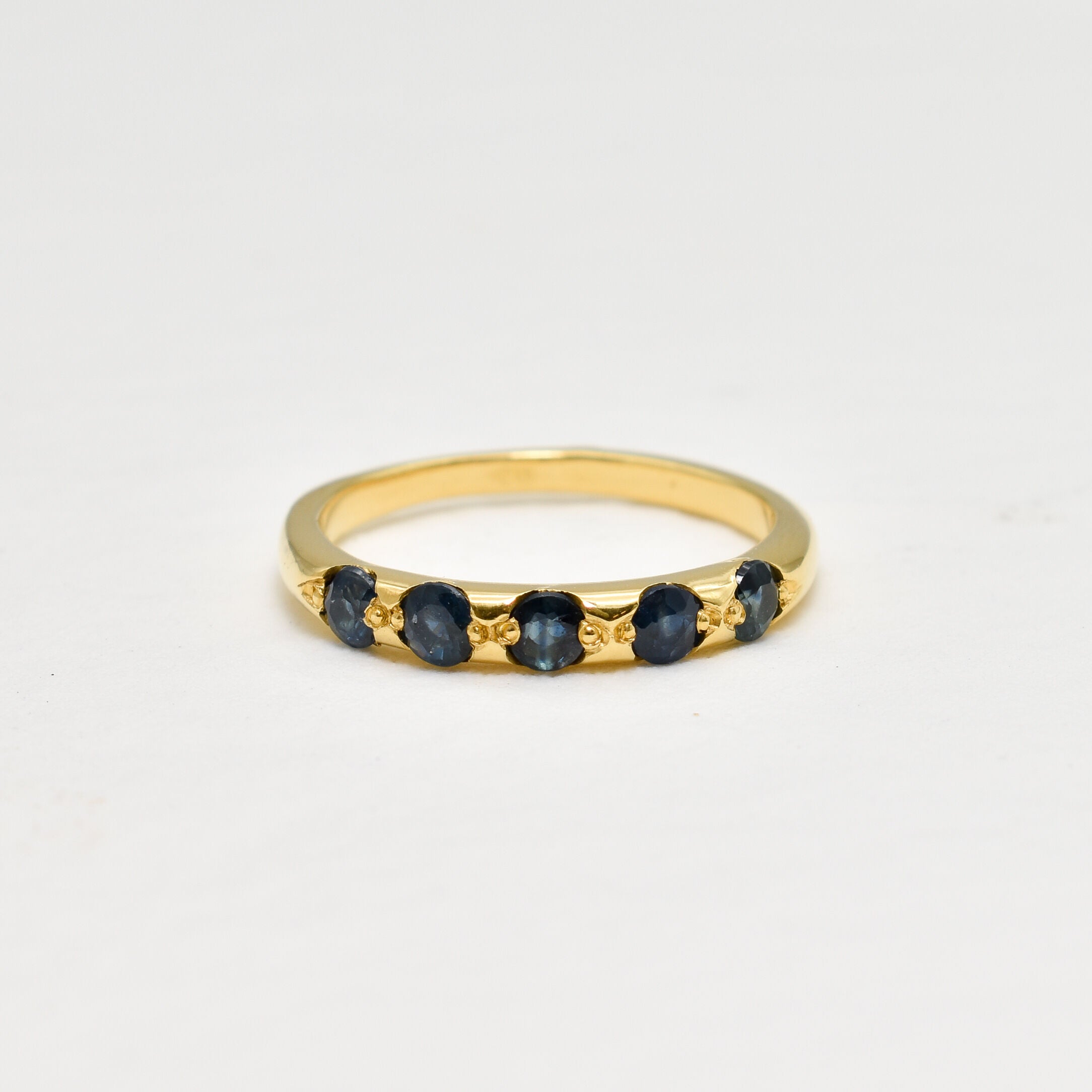 Sapphire Band, Natural Sapphire, Sapphire Eternity Ring, September Birthstone, Sapphire Ring, Sapphire Gold online Ring, Half Eternity Band Ring