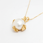 Stunning 18k Gold Vermeil Pendant featuring a Natural Pearl, perfect June birthstone gift for special occasions and daily elegance.