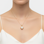 Chic 18k Gold Vermeil Natural Pearl Pendant, a beautiful June birthstone piece, perfect for everyday elegance and meaningful gifts.