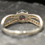 Purple Topaz Ring - Genuine Mystic Topaz - Vintage Promise Ring