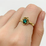 Stunning created emerald ring in 18k gold vermeil, a meaningful May birthstone gift for cherished moments and daily wear.