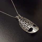 Silver Tree Pendant - Tree of Life Necklace - Statement Tree Necklace