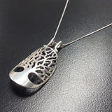 Silver Tree Pendant - Tree of Life Necklace - Statement Tree Necklace