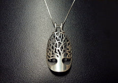 Silver Tree Pendant, Tree of Life Pendant, Family Tree Pendant, Solid Silver Pendant, Family Pendant, Artisan Pendant, Statement Pendant