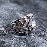 Chunky Silver Ring - Statement Textured Ring - Artistic Silver Ring