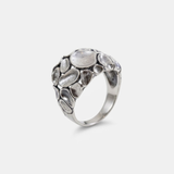 Chunky Silver Ring - Statement Textured Ring - Artistic Silver Ring