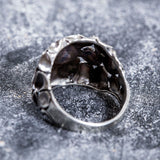 Chunky Silver Ring - Statement Textured Ring - Artistic Silver Ring