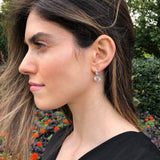 Sparkly Diamond Earrings - Drop Diamond Earrings - Elegant Vintage Earrings