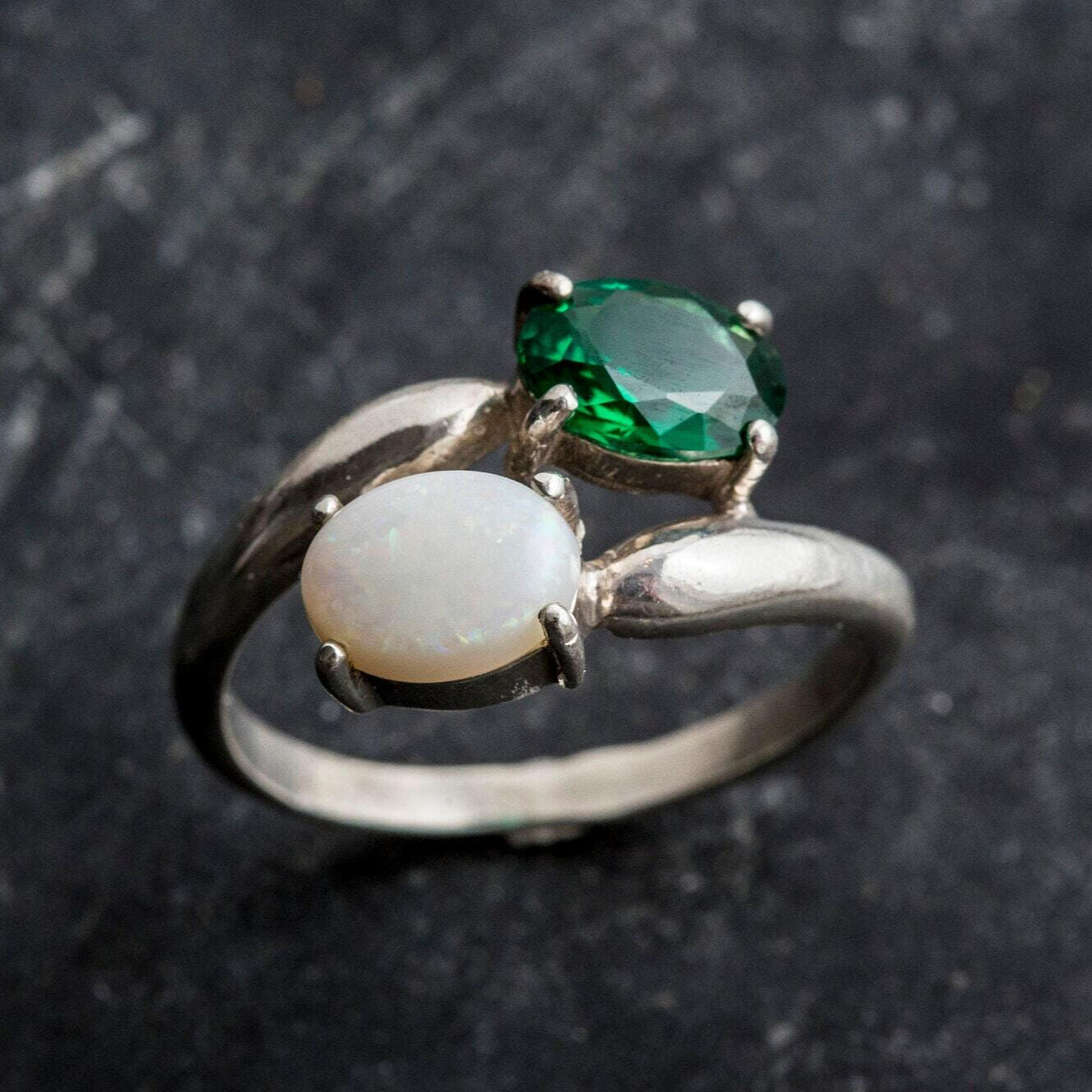 Adina Stone material options for 925 Sterling Silver, 18K Yellow Gold Vermeil, 18K White Gold Vermeil, 18K Rose Gold Vermeil.