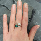 Stylish 925 Sterling Silver ring featuring Natural Australian Opal, a symbol of hope and perfect for October birthday gifts.