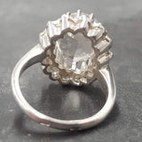 Victorian Topaz Ring - White Topaz Ring - Topaz Statement Ring