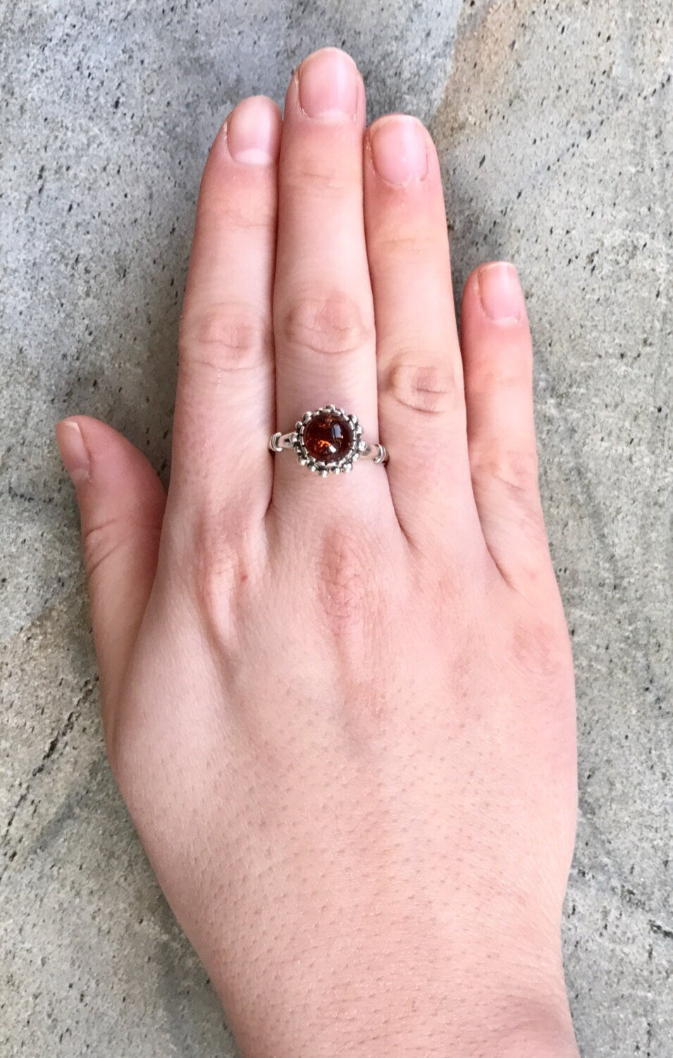 Amber Ring, Natural Amber, Vintage Rings, Antique Rings, Taurus Birthstone, Amber, Healing, Yellow Gemstone, Solid Silver Ring, Pure Silver