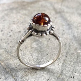 Amber Ring, Natural Amber, Vintage Rings, Antique Rings, Taurus Birthstone, Amber, Healing, Yellow Gemstone, Solid Silver Ring, Pure Silver