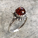 Amber Ring, Natural Amber, Vintage Rings, Antique Rings, Taurus Birthstone, Amber, Healing, Yellow Gemstone, Solid Silver Ring, Pure Silver