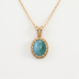 Natural Emerald Pendant made in 18k Gold Vermeil with Oval Natural Green Emerald in Solitaire setting, May Birthstone gift idea, symbolizes growth, harmony, and deep emotional healing, ideal for everyday wear and perfect for birthday gifting and special occasions.