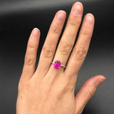 Pink Promise Ring - Alexandrite Ring - Classic Solitaire Ring