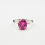 Created Pink Alexandrite Ring in 925 Sterling Silver, symbolizes renewal and duality, a thoughtful gift for any occasion.