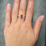 Pink Tourmaline Ring - Vintage Tourmaline Ring - Pink Engagement Ring