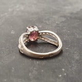 Pink Tourmaline Ring - Vintage Tourmaline Ring - Pink Engagement Ring