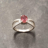 Pink Tourmaline Ring - Vintage Tourmaline Ring - Pink Engagement Ring