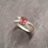 Pink Tourmaline Ring - Vintage Tourmaline Ring - Pink Engagement Ring