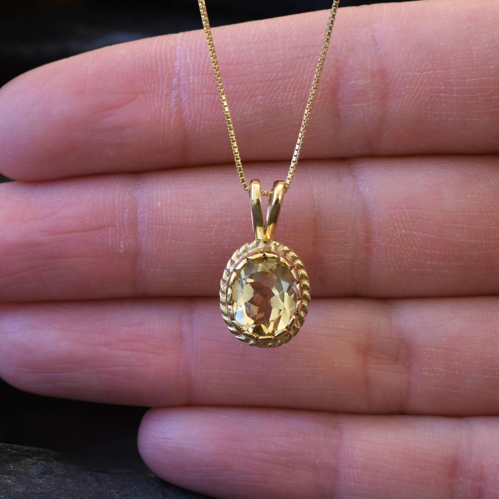 Citrine Pendant, Natural Citrine, November Birthstone, Victorian Pendant, Vintage Pendant, Yellow Pendant, November Pendant, Silver Pendant(1)