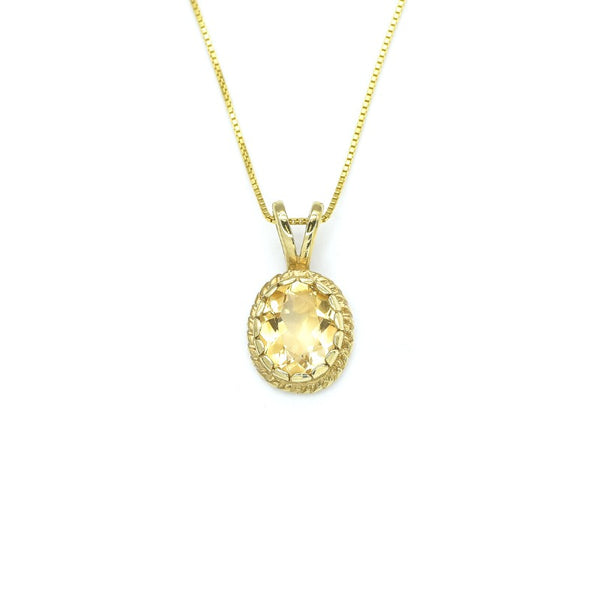 Le Vian Natural Citrine Necklace 1/3 ct tw Diamonds 14K Honey Gold | Jared