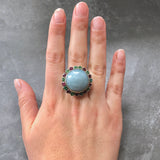 Aquamarine Ring, Natural Aquamarine, Emerald Ring, Ruby Ring, Large Aquamarine, March Birthstone Ring, May Birthstone Ring, July Birthstone