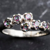 Gold Mystic Topaz Ring - Mystic Topaz Ring - Stackable Gold Band