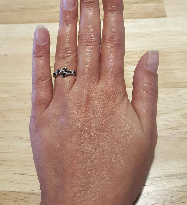 Genuine Topaz Ring, Mystic Topaz Ring, Natural Topaz Ring, December Birthstone, Dainty Ring, Vintage Rings, Solid Silver Ring, Mystic Topaz(1)