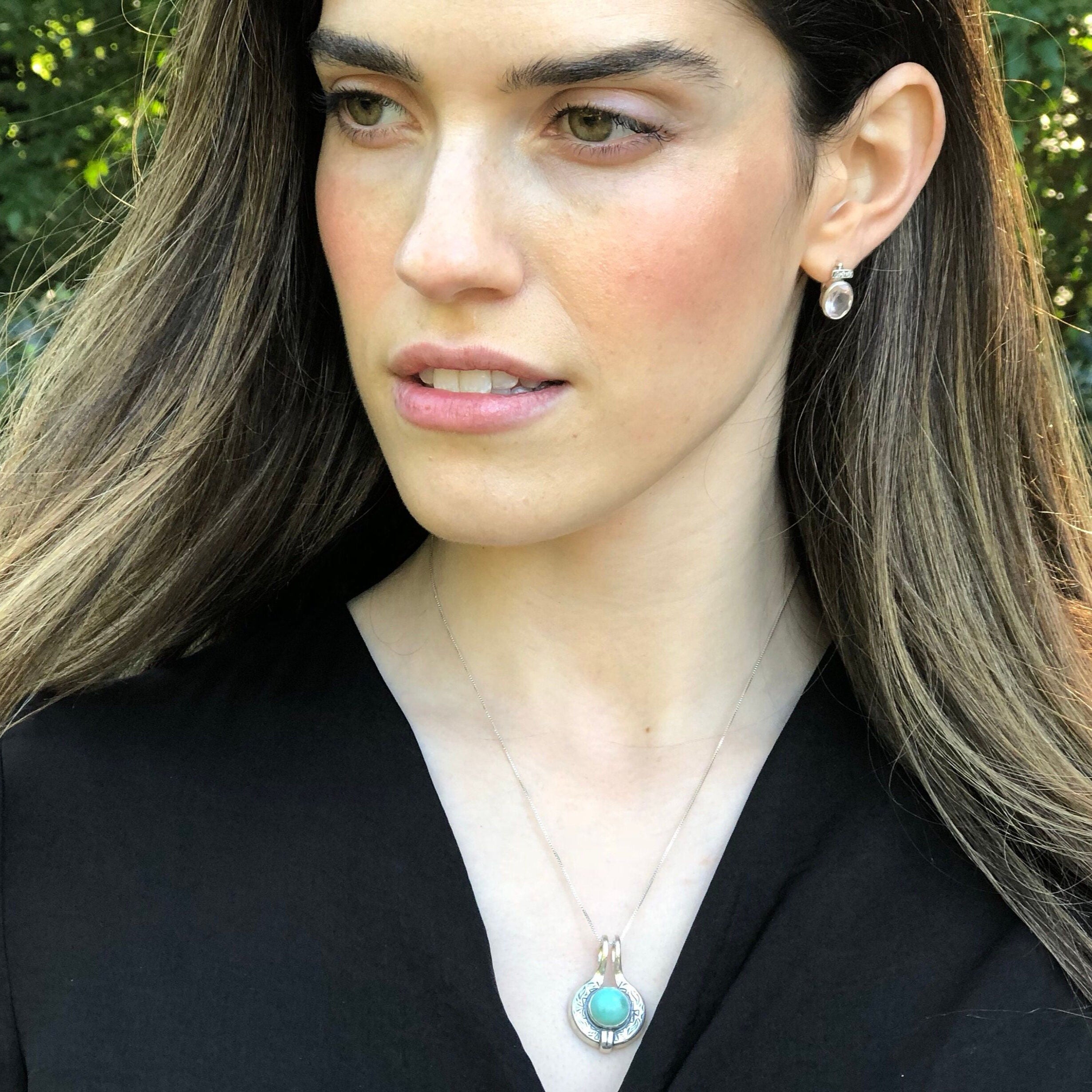 Exquisite Rose Gold Vermeil Pendant with Created Round Ruby, a charming addition to any jewelry collection or gift for loved ones.