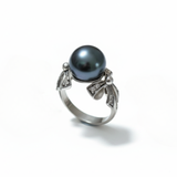 Natural Pearl Ring made in 925 Sterling Silver with Natural White Pearl in Bezel setting, June Birthstone gift idea, symbolizes purity and integrity, ideal for everyday wear and perfect for birthday gifting and special occasions.