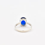 Blue Sapphire Ring, Sapphire Ring, Created Sapphire, Solitaire Ring, Blue Diamond Ring, Vintage Ring, Solid Silver Ring, Blue Solitaire Ring