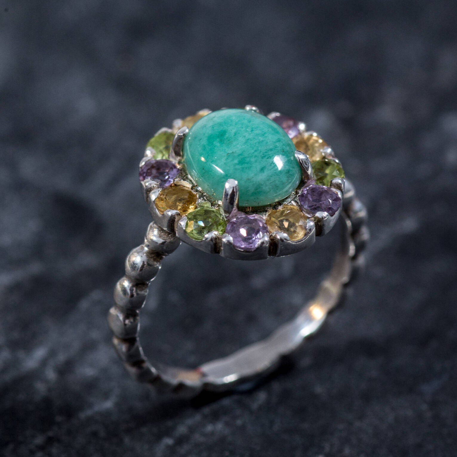 Emerald Ring, Natural Emerald, Topaz Ring, Vintage Emerald Ring, Vintage Ring, Antique Ring, Natural Topaz, May Birthstone, Pure Silver