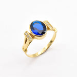 Dainty Vintage Ring, Created Sapphire, Dainty Blue Ring, Vintage Rings, Dainty Sapphire Ring, Blue Vintage Ring, Solid Silver Ring, Saphire(1)