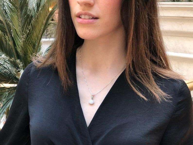 Blue Kyanite Pendant, Natural Kyanite, Natural Emerald, Dainty Pendant, May Birthstone, Blue Kyanite Necklace, Elegant Pendant, 925 Silver