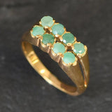 Natural Emerald Ring made in 18k Gold Vermeil with Round Natural Green Emerald in Channel-Set setting, May Birthstone gift idea, symbolizes growth, harmony, and deep emotional healing, ideal for everyday wear and perfect for birthday gifting and special occasions.