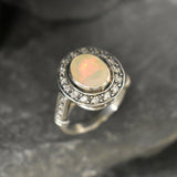 Opal Ring, Natural Opal Ring, Ethiopian Opal, Vintage Opal Ring, Natural Fire Opal, Vintage Opal, Vintage Rings, Antique Opal, Fire Opal