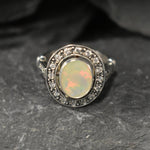 Opal Ring, Natural Opal Ring, Ethiopian Opal, Vintage Opal Ring, Natural Fire Opal, Vintage Opal, Vintage Rings, Antique Opal, Fire Opal