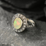 Opal Ring, Natural Opal Ring, Ethiopian Opal, Vintage Opal Ring, Natural Fire Opal, Vintage Opal, Vintage Rings, Antique Opal, Fire Opal