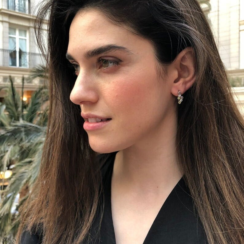 Elegant 925 Sterling Silver earrings with round natural emeralds, ideal for May birthdays and meaningful gifts.