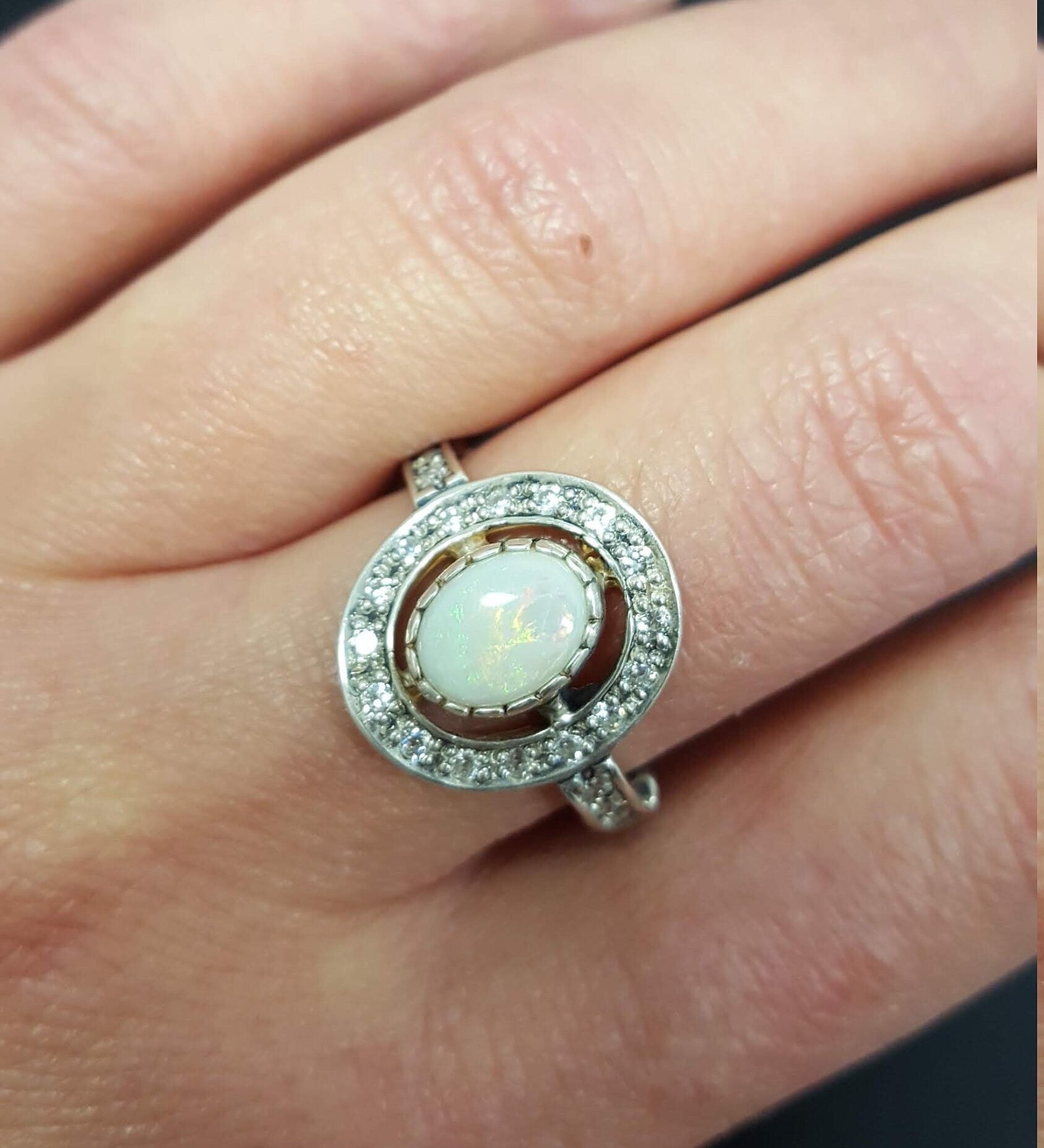 Opal Ring, Natural Opal Ring, Opal Vintage Ring, Australian Opal, Natural Opal, Vintage Opal, Vintage Rings, Antique Opal, Trendy Ring, Gift