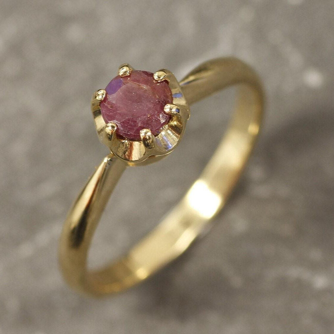 Ruby Ring, Natural Ruby, Ruby Engagement Ring, July Birthstone, Red Ring, Red Ruby Ring, Ruby Promise Ring, July Ring, Solid Silver Ring(1)