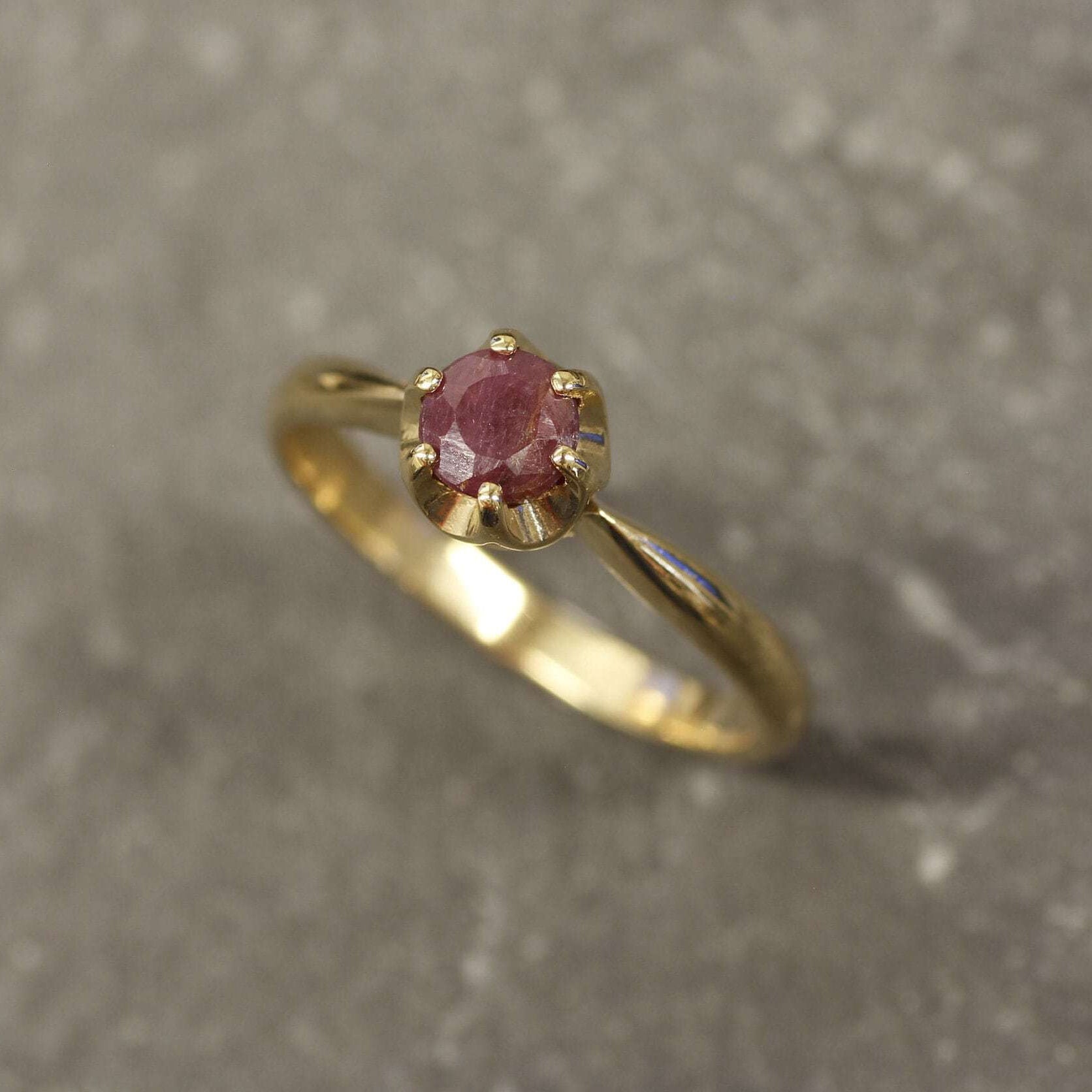 Ruby Ring, Natural Ruby, Ruby Engagement Ring, July Birthstone, Red Ring, Red Ruby Ring, Ruby Promise Ring, July Ring, Solid Silver Ring(1)