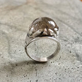 Quartz Ring - Large Statement Ring - Vintage Sphere Ring