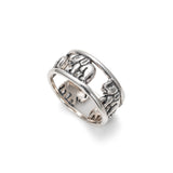 Gold Elephant Band - Gold Buddhist Ring - Hindu Fertility Ring