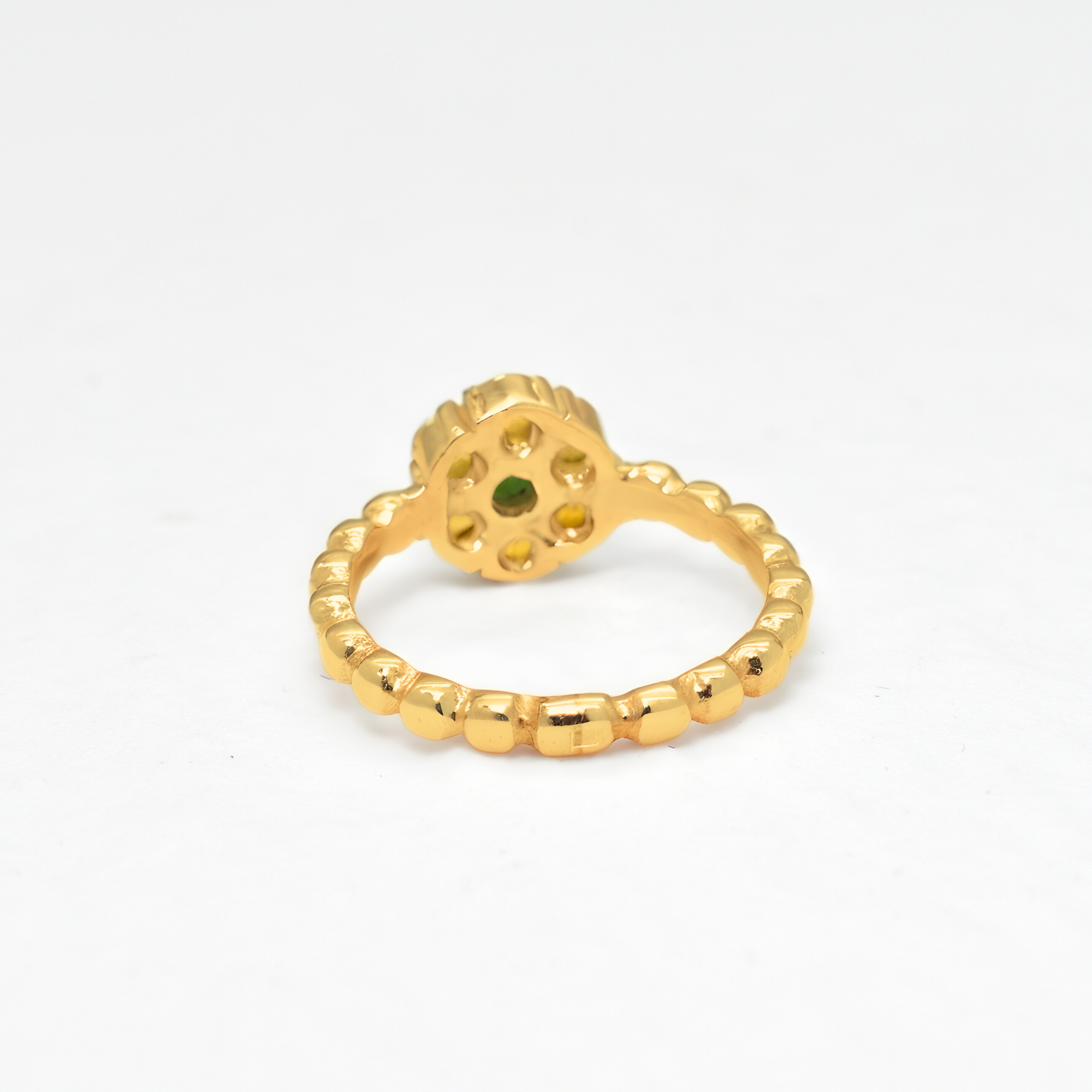 Adina Stone material options for 925 Sterling Silver, 18K Yellow Gold Vermeil, 18K White Gold Vermeil, 18K Rose Gold Vermeil.