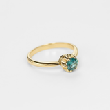 Stunning 18k Gold Vermeil Emerald Ring with Created Green Emerald, a meaningful May birthstone for everyday elegance and gifting.