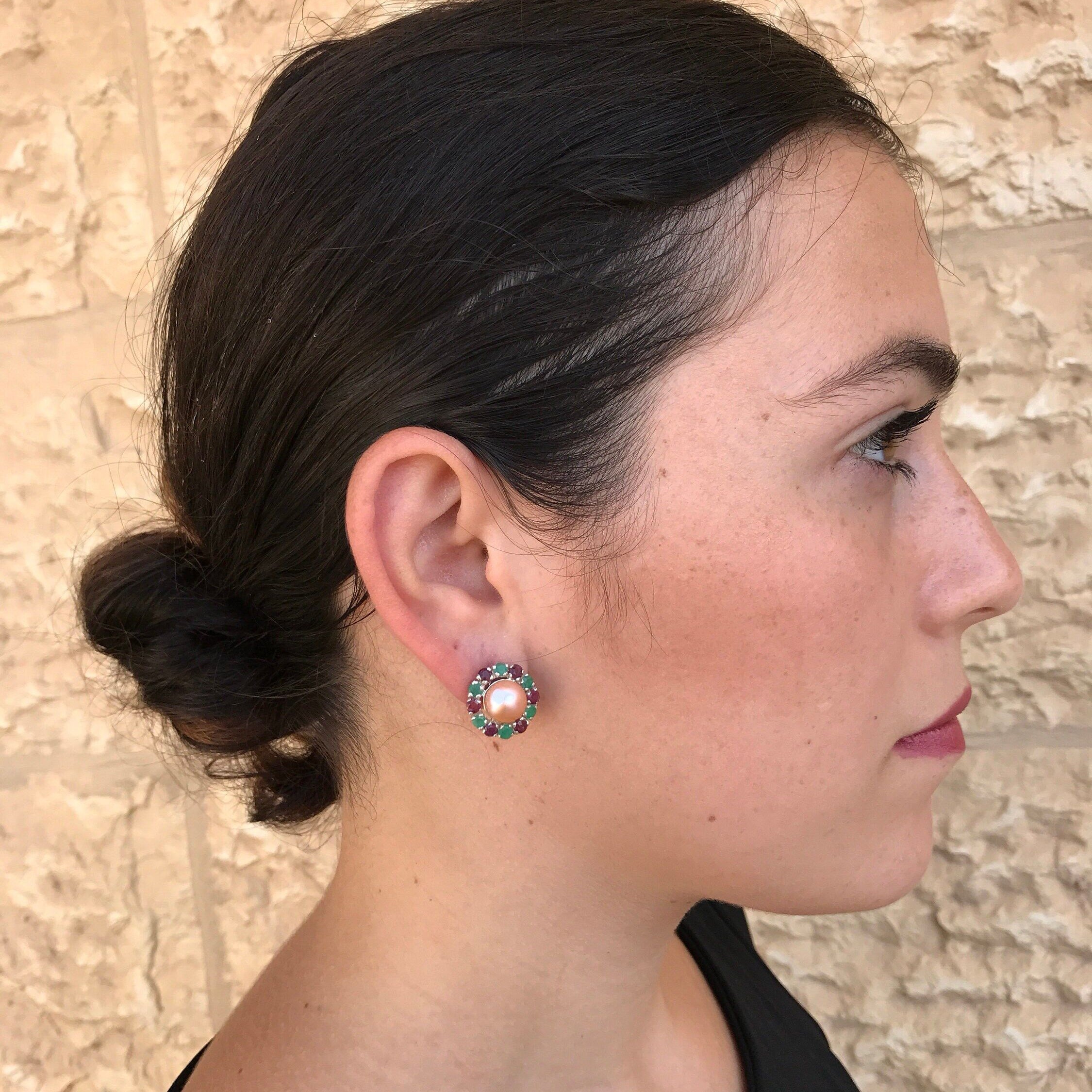 White Pearl Earrings, Natural Pearl, Mothers Birthstone, Topaz Earrings, Vintage Earrings, Antique Earrings, June Birthstone, Solid Silver